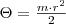 \Theta &=& \frac{&m&\cdot r^2}{2} \Theta &=& \frac{&m&\cdot r^2}{2}