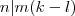 n|m(k-l) n|m(k-l)