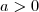 a>0 a>0