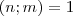 (n; m)=1 (n; m)=1