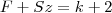 F+Sz=k+2