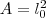 A=l_0^2