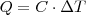 Q = C \cdot \Delta T
