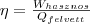 \eta = \frac{W_{hasznos}}{Q_{felvett}}