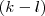 (k-l) (k-l)