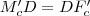 M_c'D=DF_c'