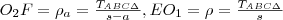 O_2F=\rho_a=\frac{T_{ABC\Delta}}{s-a}, EO_1=\rho=\frac{T_{ABC\Delta}}{s} O_2F=\rho_a=\frac{T_{ABC\Delta}}{s-a}, EO_1=\rho=\frac{T_{ABC\Delta}}{s}