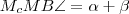 M_cMB\angle=\alpha+\beta M_cMB\angle=\alpha+\beta