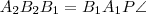 A_2B_2B_1\ange=B_1A_1P\angle