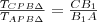 \frac{T_{CPB\Delta}}{T_{APB\Delta}}=\frac{CB_1}{B_1A}