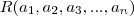 R(a_1, a_2, a_3, ..., a_n)