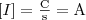 [I]=\frac{\mathrm{C}}{\mathrm{s}} = \mathrm{A}