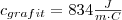 c_{grafit}=834 \frac{J}{m \cdot C}