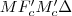MF_c'M_c'\Delta
