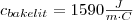 c_{bakelit}=1590 \frac{J}{m \cdot C}