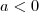 a<0 a<0