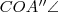 COA''\angle