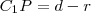 C_1P=d-r