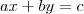 ax+by=c ax+by=c